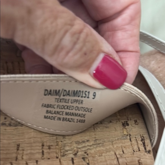 NWT Steve Madden Daim Women's Fabric Cork Footbed Sandals Size:  9 - Picture 5 of 7